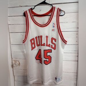 Vintage Authentic Michael Jordan #45 Chicago Bulls Champion 1993 Jersey Size 44